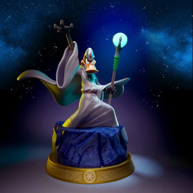 Duffy Duck Wizard — Looney Tunes 3D model