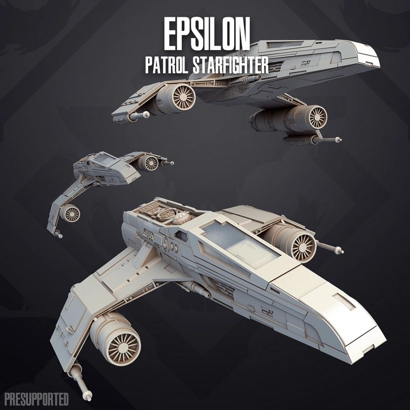 E-Wing Escort Starfighter — Star Wars 3D model