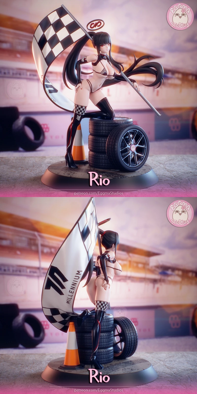 Racing Rio — Original Character 3D model