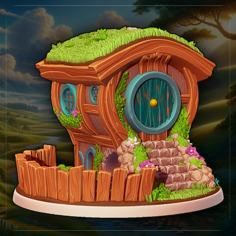 Greenhill Dice Tower — Fantasy 3D model