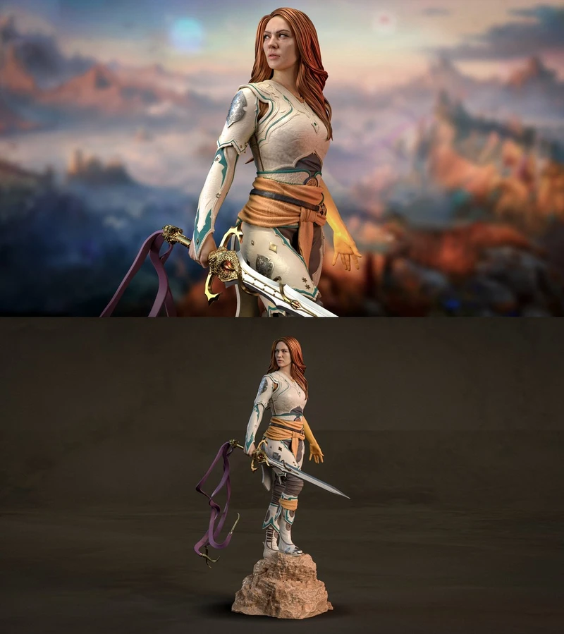 Faye — God of War 3D model