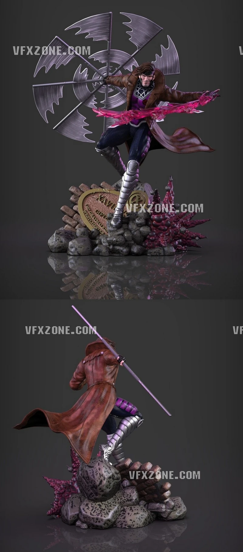 Gambit Diorama — Marvel 3D model