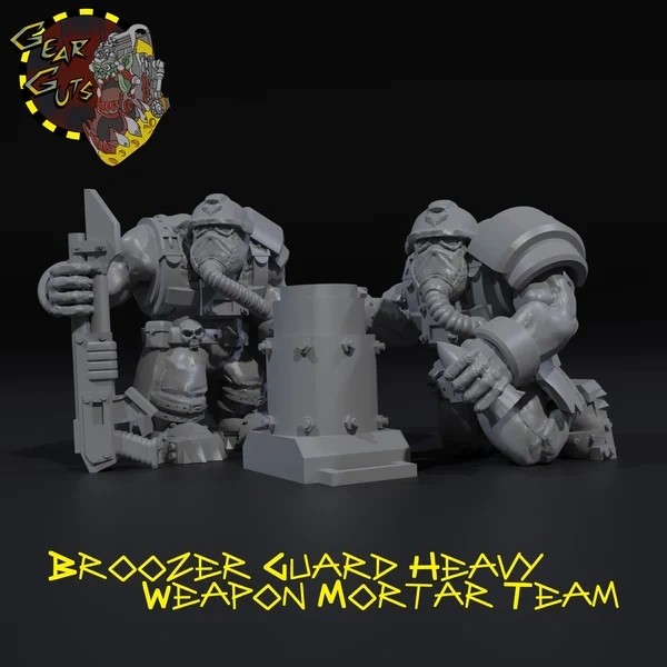 Broozer Guard Heavy Weapon Mortar Team — Sci-Fi 3D model