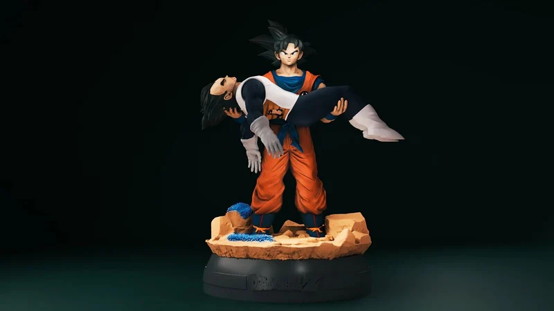 Goku and Vegeta on Namek — Dragon Ball 3D model