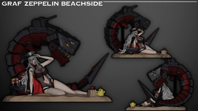 Graf Zeppelin — Azur Lane 3D model