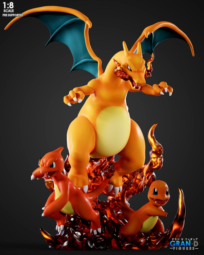 Charmander Evolution — Pokémon 3D model