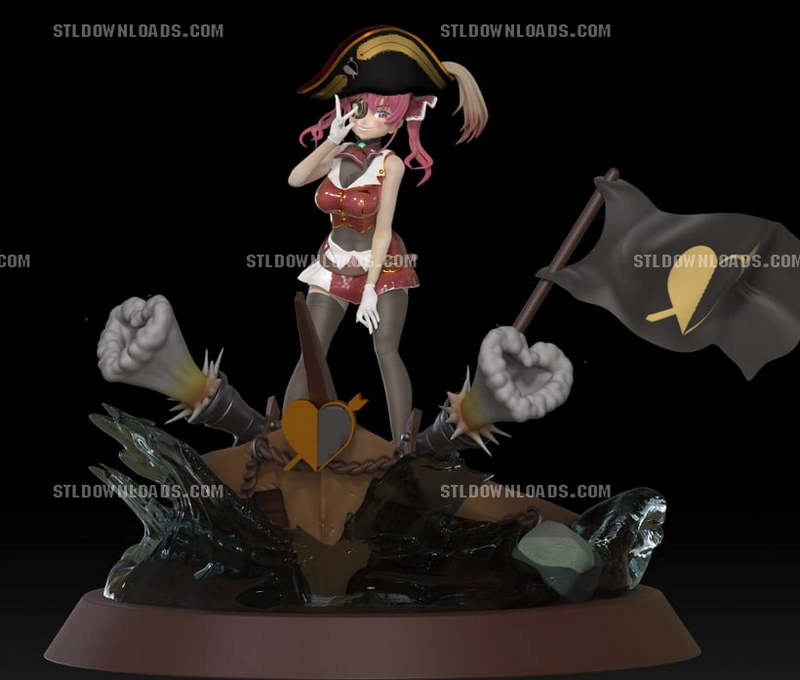 Houshou Marine Diorama — Hololive 3D model