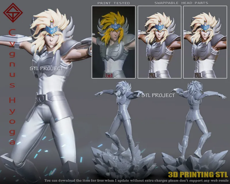 Hyoga de Cisne — Saint Seiya 3D model