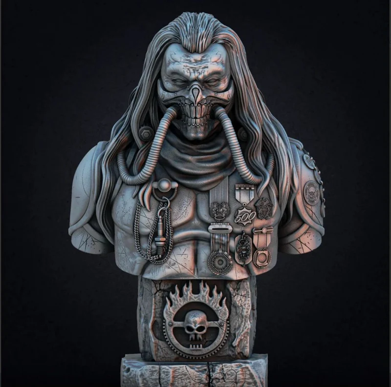 Immortan Joe Bust — Mad Max 3D model
