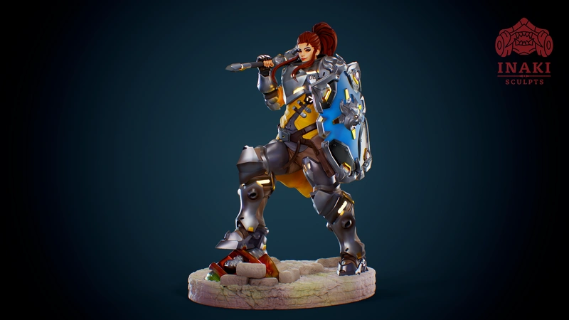 Brigitte — Overwatch 3D model