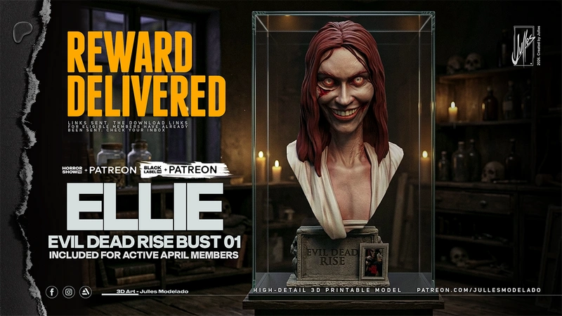 Ellie Bust — Evil Dead Rise 3D model