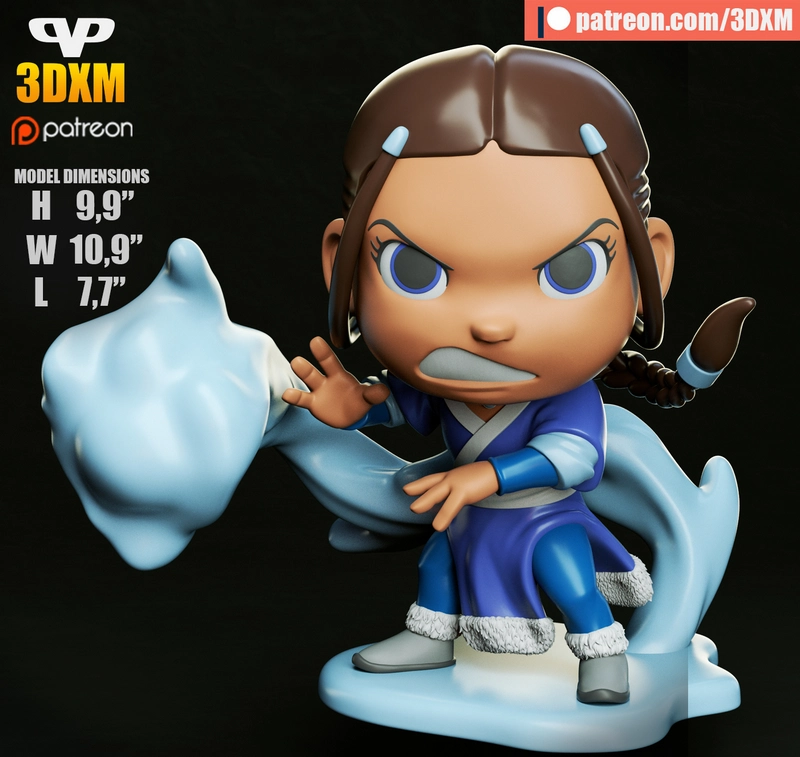 Katara Chibi — Avatar: The Last Airbender 3D model