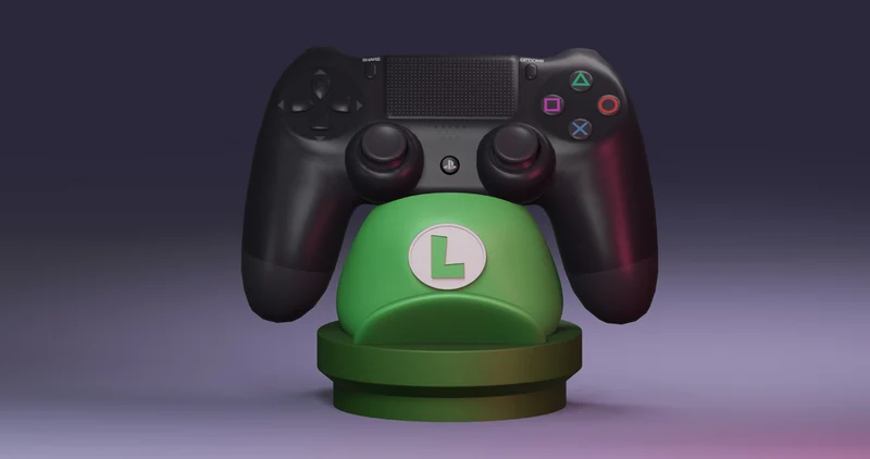 Luigi Cap Joystick Holder — Super Mario 3D model
