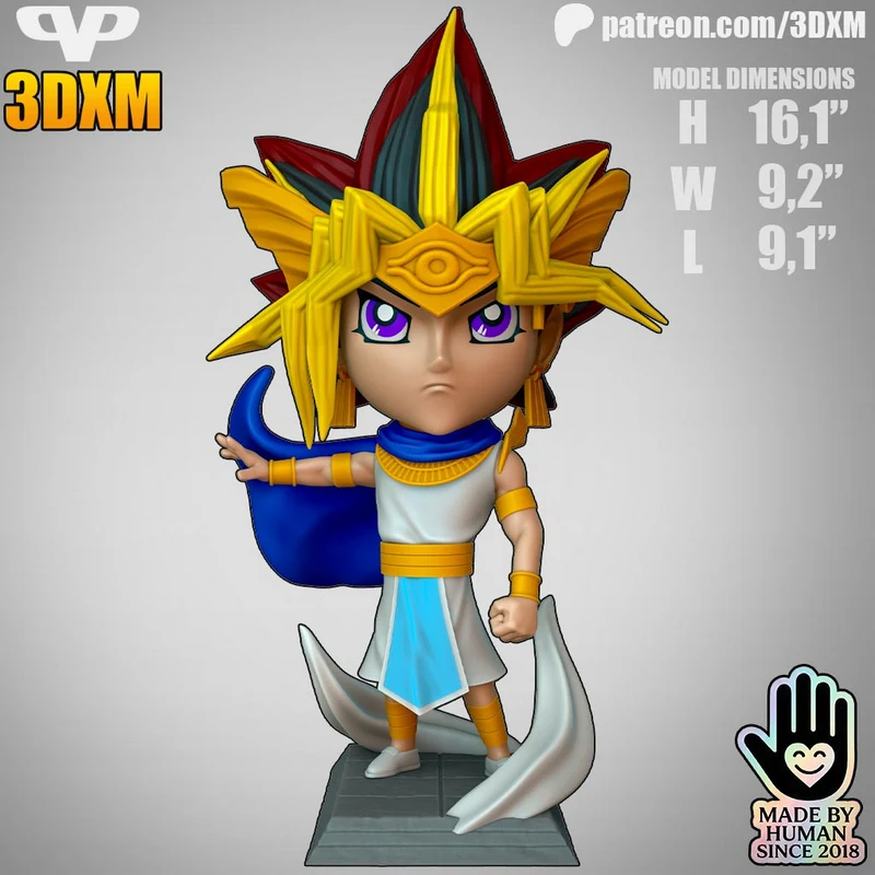 Pharaoh Atem — Yu-Gi-Oh! 3D model