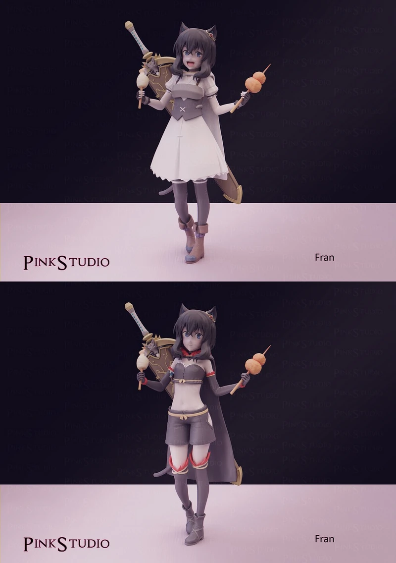 Pink-Studio-Fran-v1 – STL 3D Print Model | AssetsFree.com Fran — Final Fantasy XII 3D model