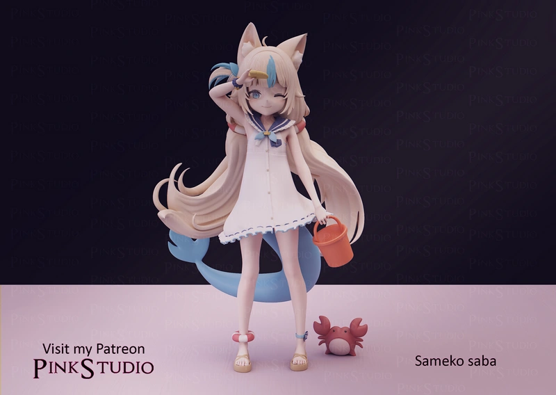 Sameko Saba — Hololive 3D model