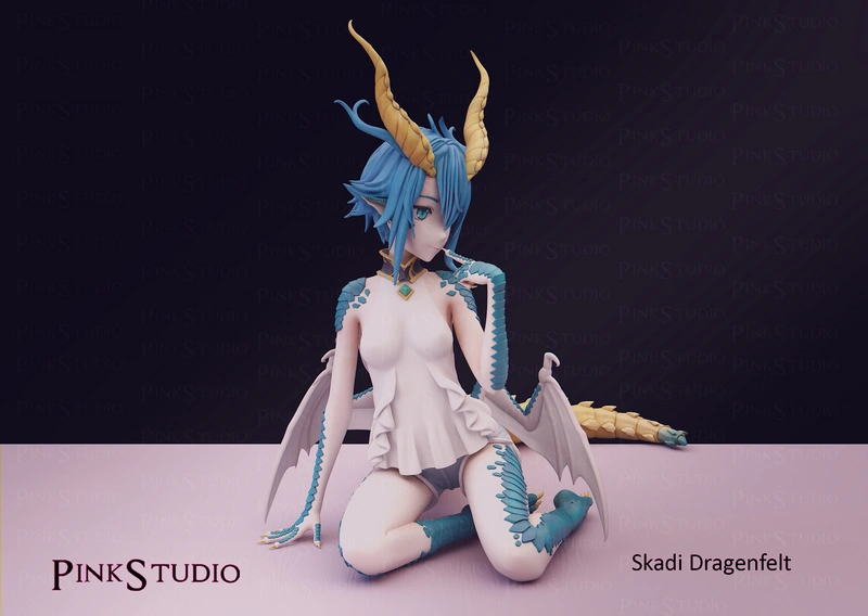 Skadi Dragenfelt — Monster Girl Doctor 3D model