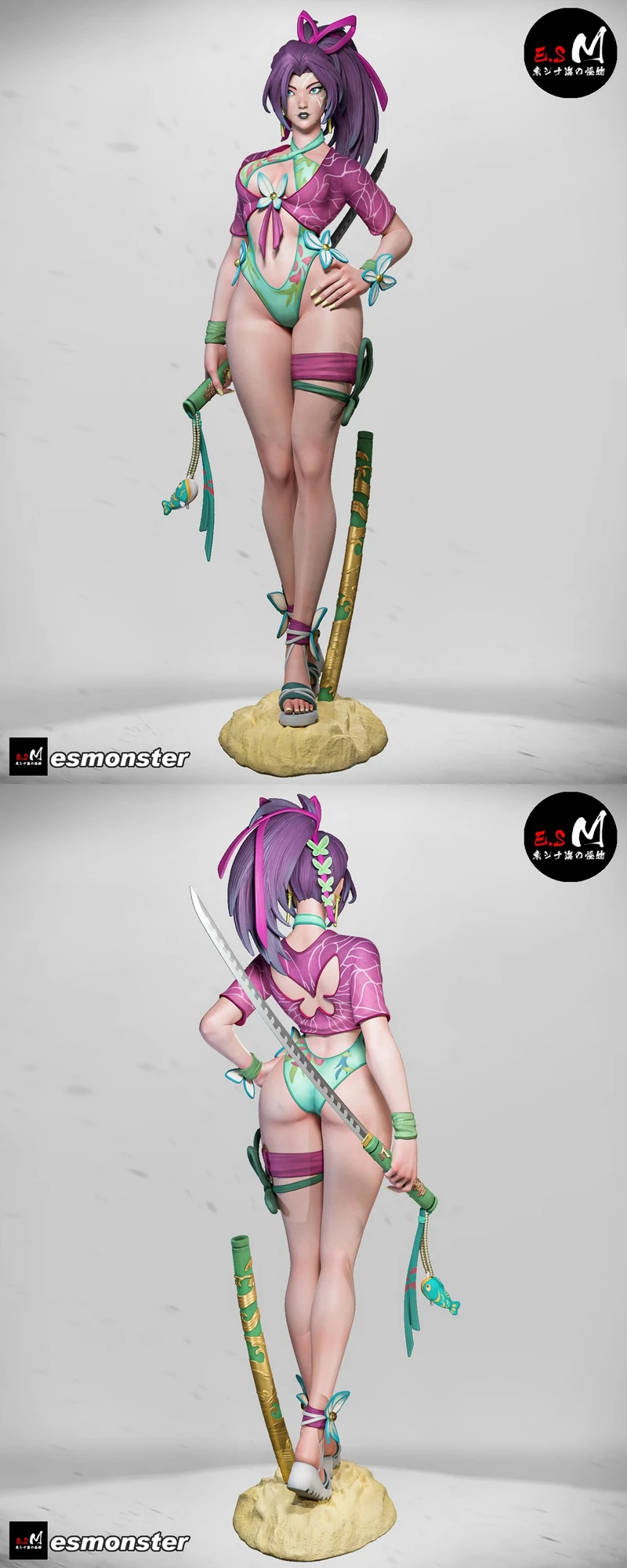 Psylocke Summer P2 — Marvel 3D model