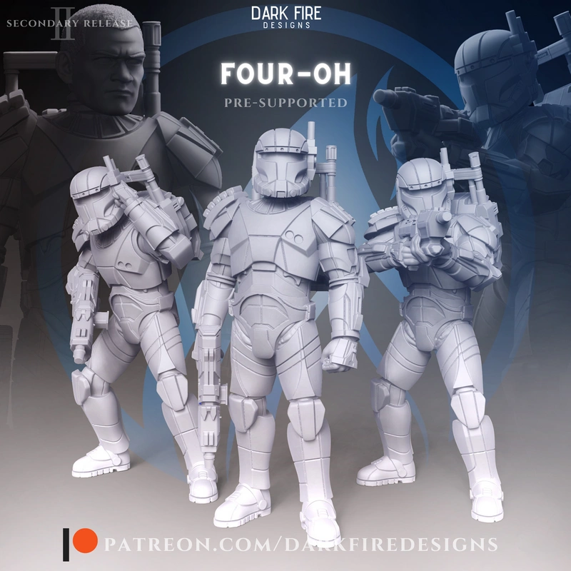RC-1140 Four-Oh Fixer — Star Wars 3D model