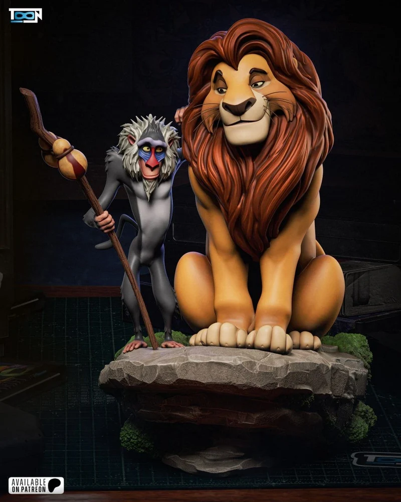 Rafiki and Mufasa — The Lion King 3D model