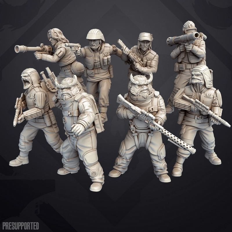 Rebel Trooper Set 2 — Star Wars 3D model