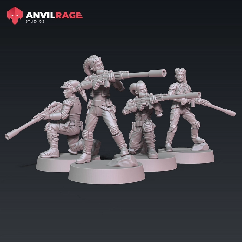 Rebel Trooper Twi'lek Snipers — Star Wars 3D model
