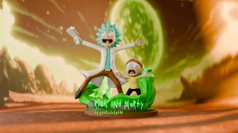 Rick and Morty — Rick and Morty 3D model
