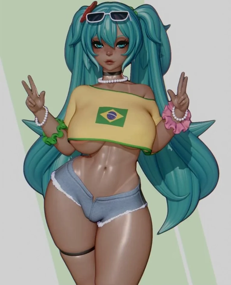 Brazilian Miku — Vocaloid 3D model