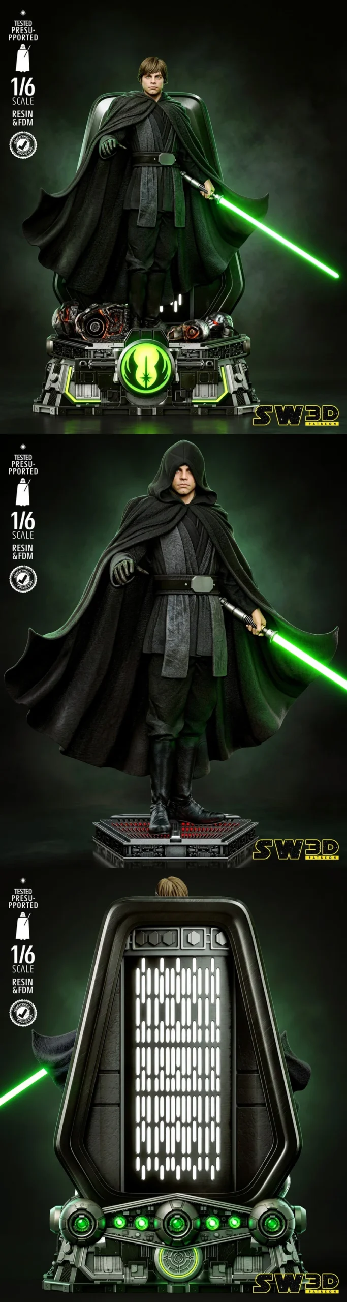 Luke Skywalker Sculpture — Star Wars 3D model