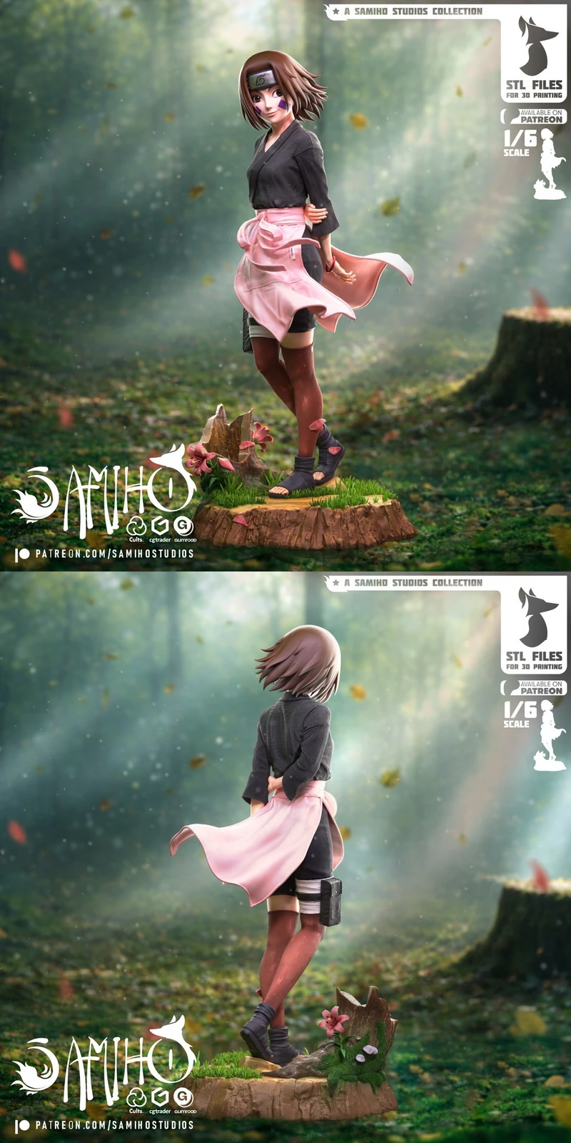 Rin Nohara — Naruto 3D model