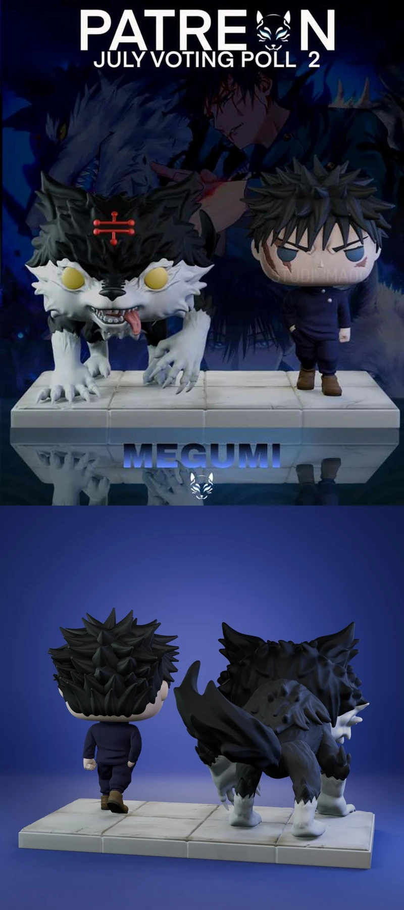 Megumi Fushiguro Funko — Jujutsu Kaisen 3D model