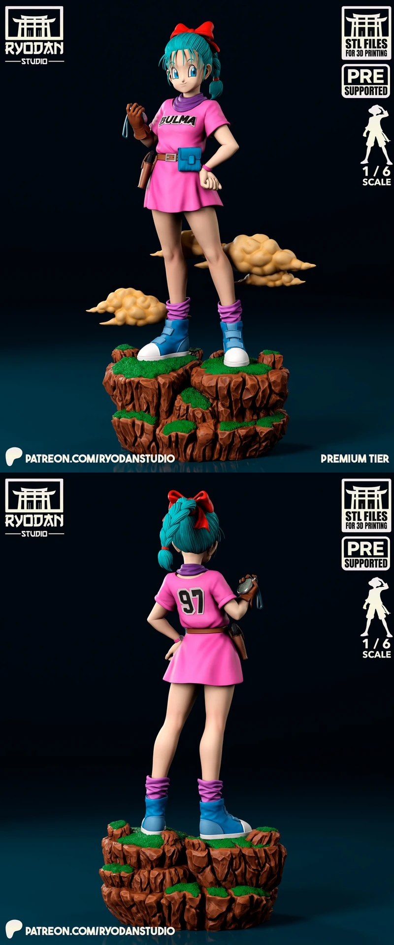 Teen Bulma — Dragon Ball 3D model