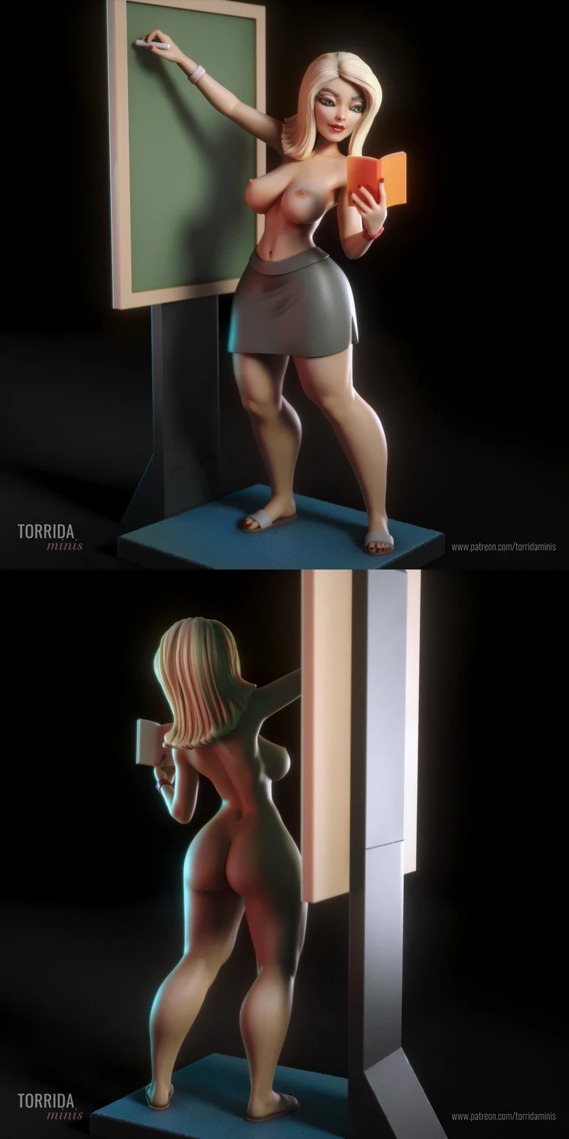 Mari the School Teacher — Original Character 3D model