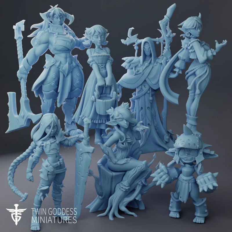 Twin Goddess Miniatures May 2026 — Original Fantasy 3D model