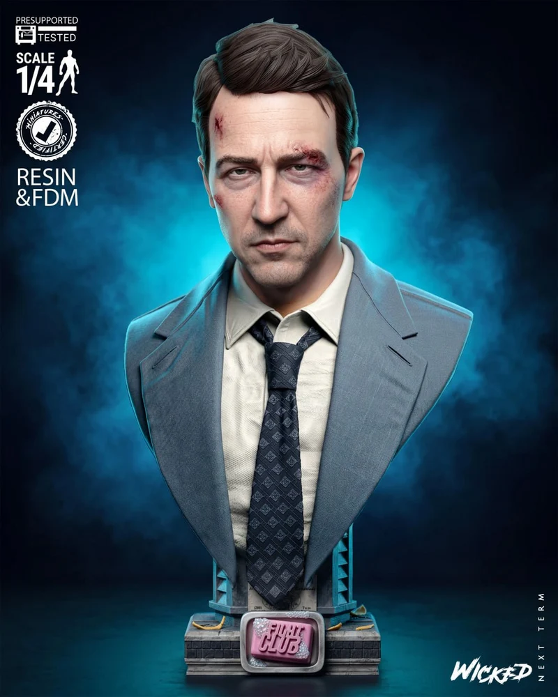 Edward Norton Portrait Bust — Fight Club 3D model