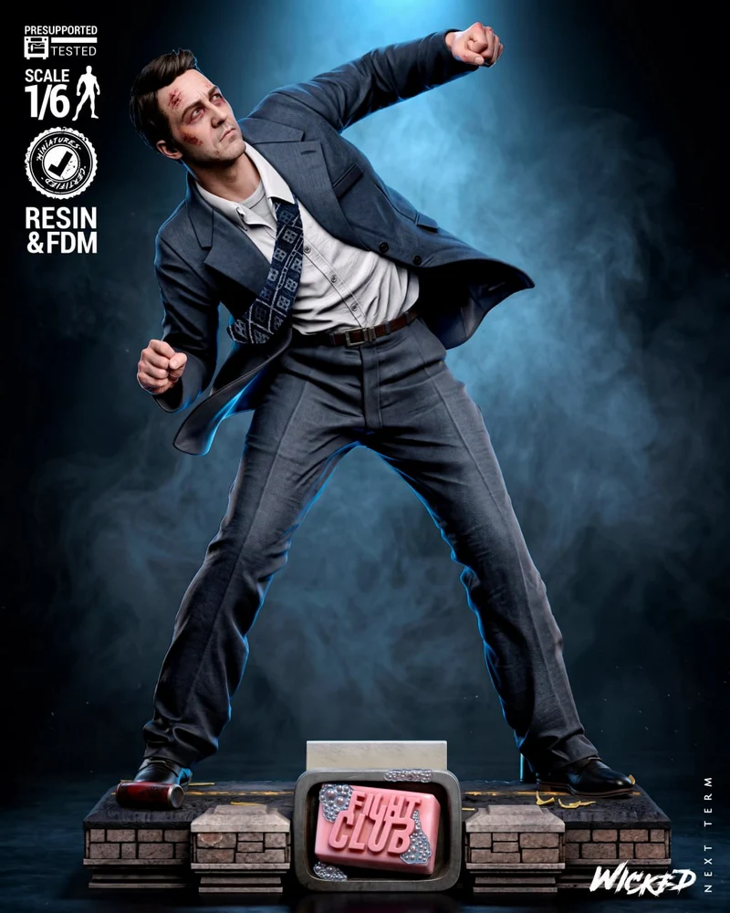 Edward Norton Sculpture — Fight Club 3D model