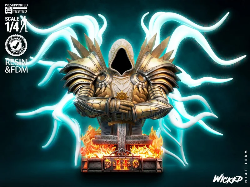 Tyrael Bust — Diablo 3D model