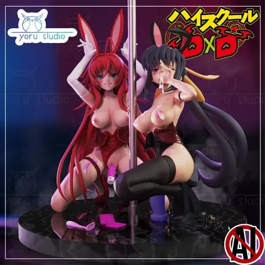 Rias Gremory and Akeno Himejima — High School DxD 3D model