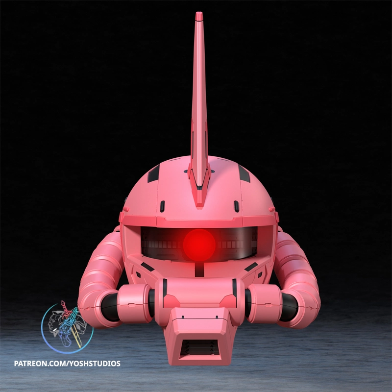 Zaku II Gundam Helmet — Mobile Suit Gundam 3D model