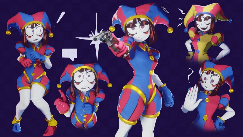 Pomni — The Amazing Digital Circus 3D model