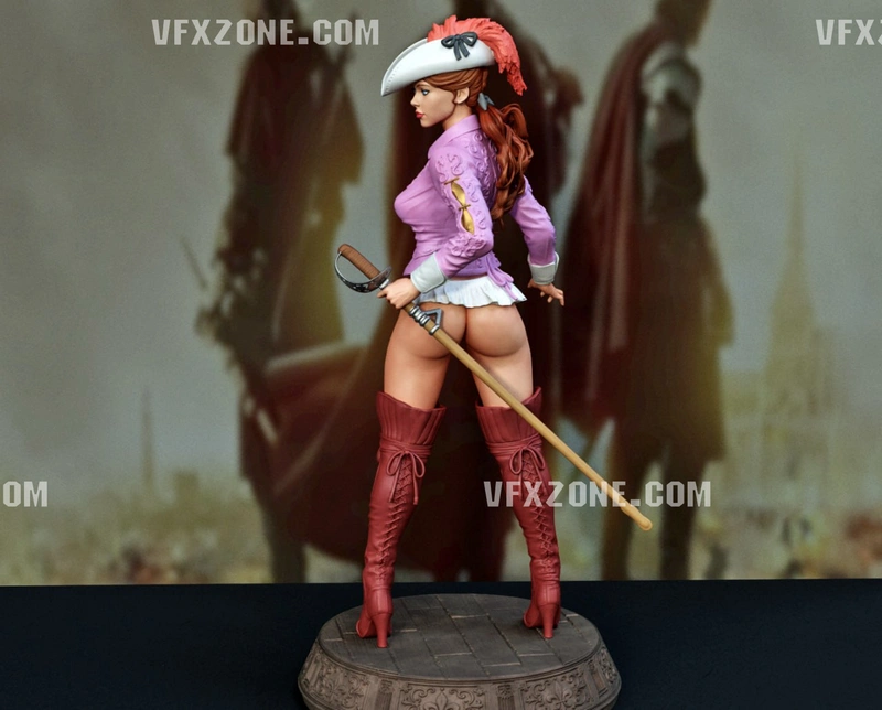 Musketeer Woman — Original Character 3D model