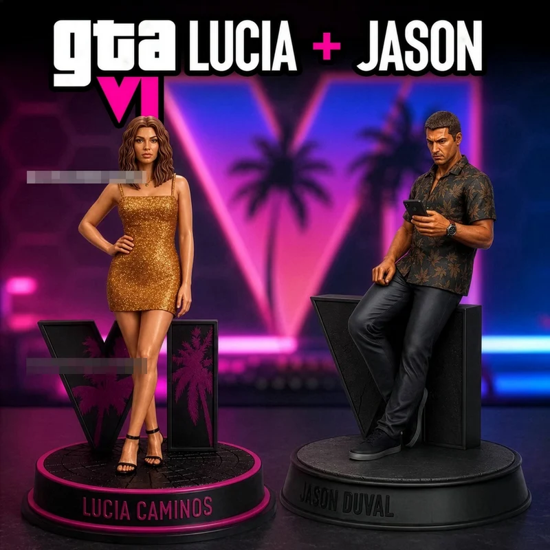 Lucia and Jason — Grand Theft Auto VI 3D model
