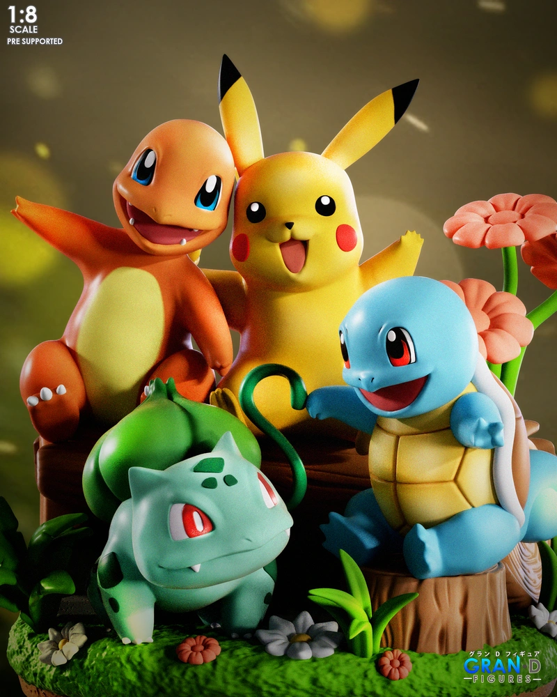 Pikachu Gen 1 Trio — Pokémon 3D model