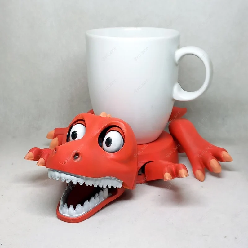 T-Rex Cup Holder — Original Design 3D model