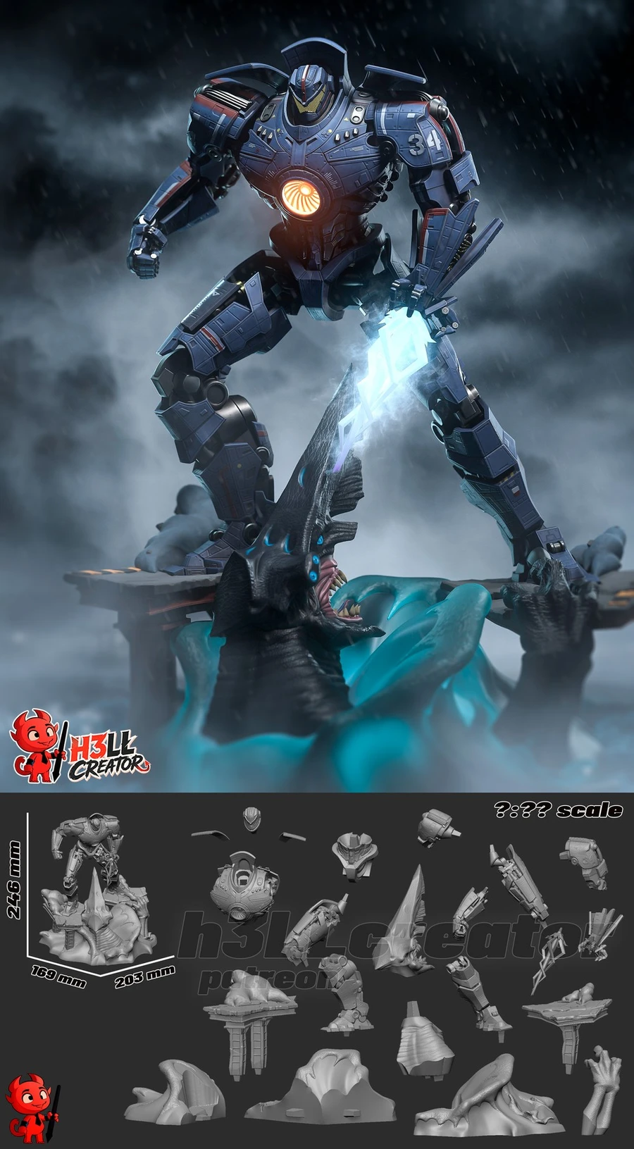 Gipsy Danger — Pacific Rim 3D model