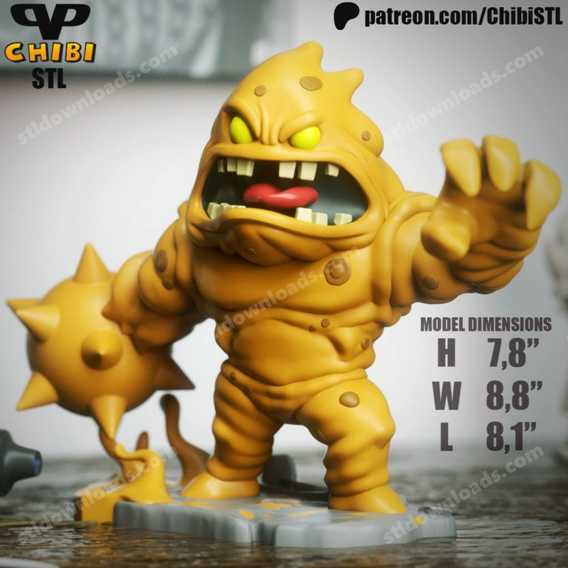 Clayface Chibi — DC Comics 3D model