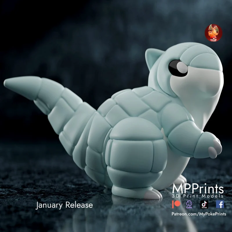 Alolan Sandshrew — Pokémon 3D model