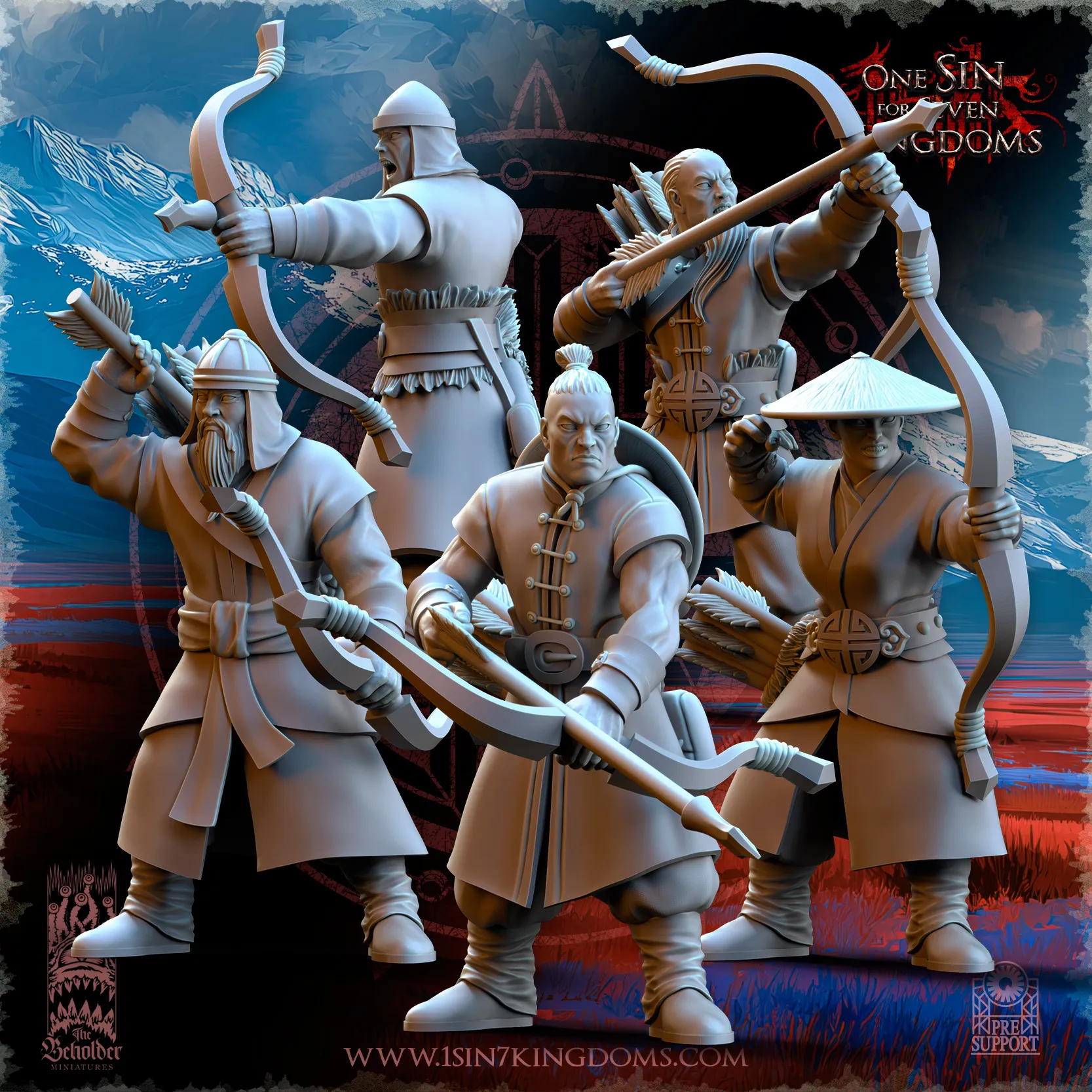 Astarii Dynasty Peasant Militia Archers — Original Fantasy 3D model