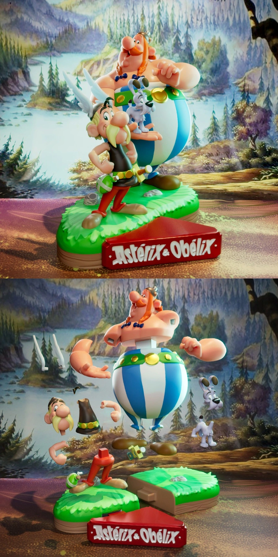 Astérix and Obélix — Astérix 3D model