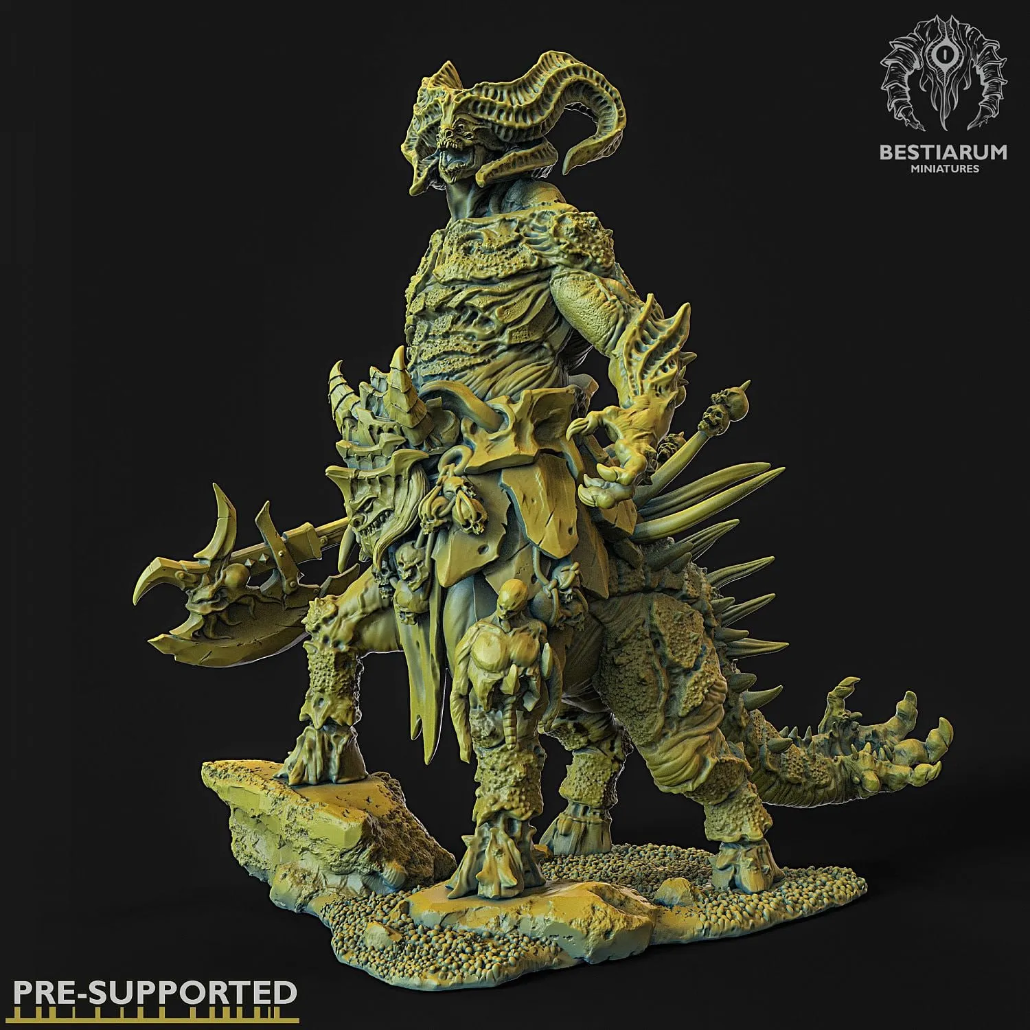 Armanite Champion Gorm — Warhammer: Age of Sigmar 3D model